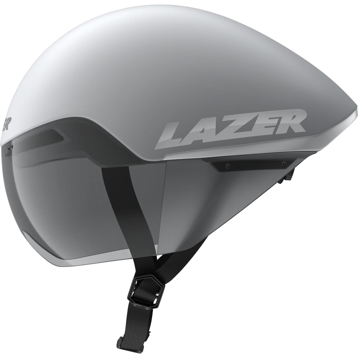 LAZER VICTOR KINETICORE TIME TRIAL HELMET MATT WHITE SILVER