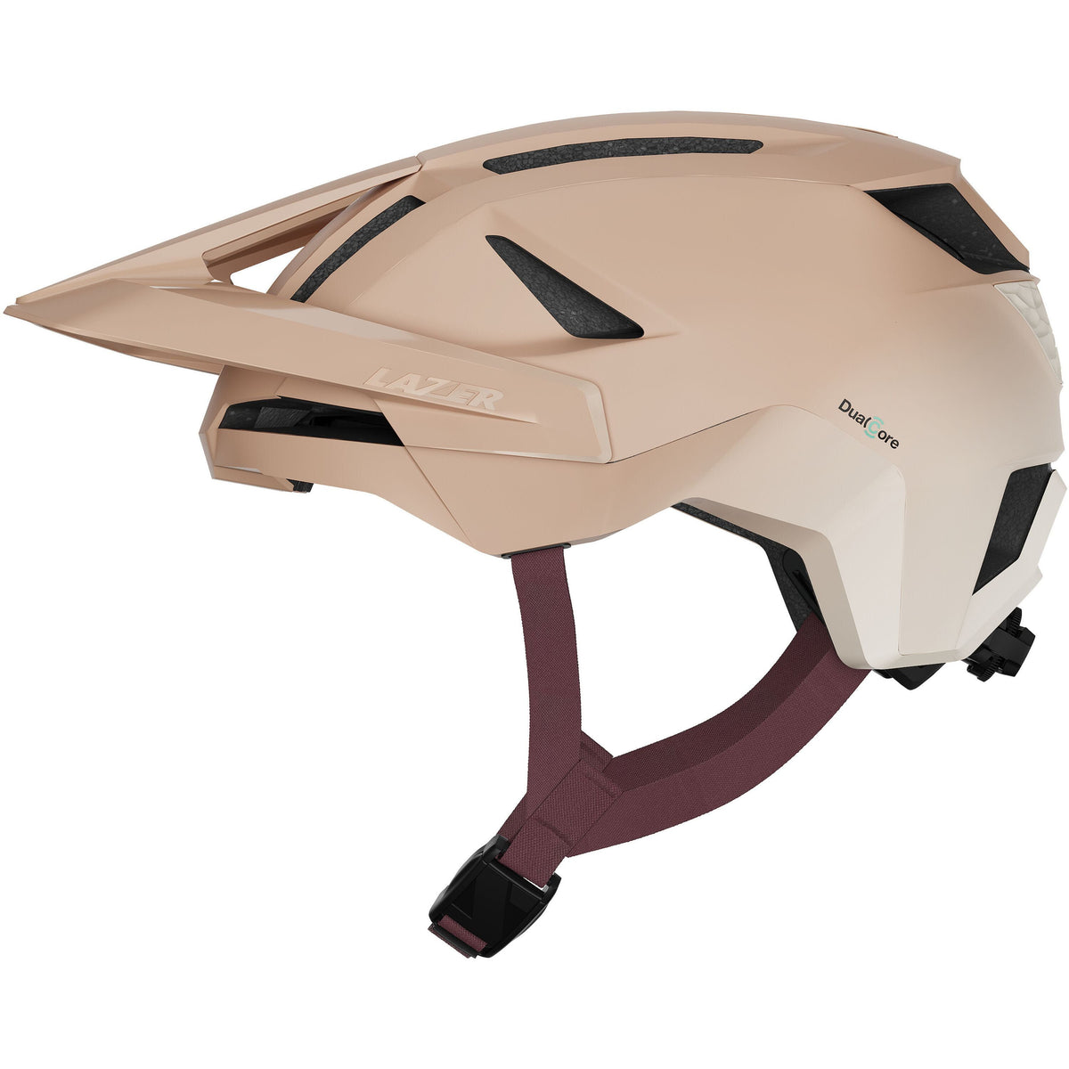 LAZER IMPALA KINETICORE MTB HELMET MATT DARK CORAL PEACH