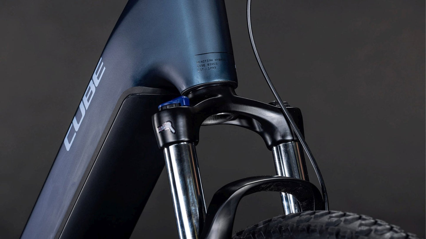 CUBE REACTION HYBRID PERFORMANCE 600 EASY ENTRY eMTB BIKE 2026 INDIGOBLUE' N 'REFLEX