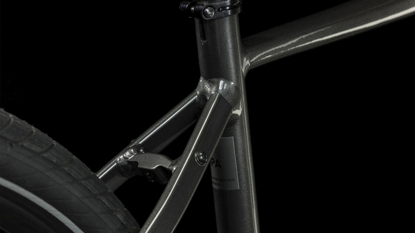 CUBE HYDE CITY BIKE 2023 GRAPHITE 'N' BLACK