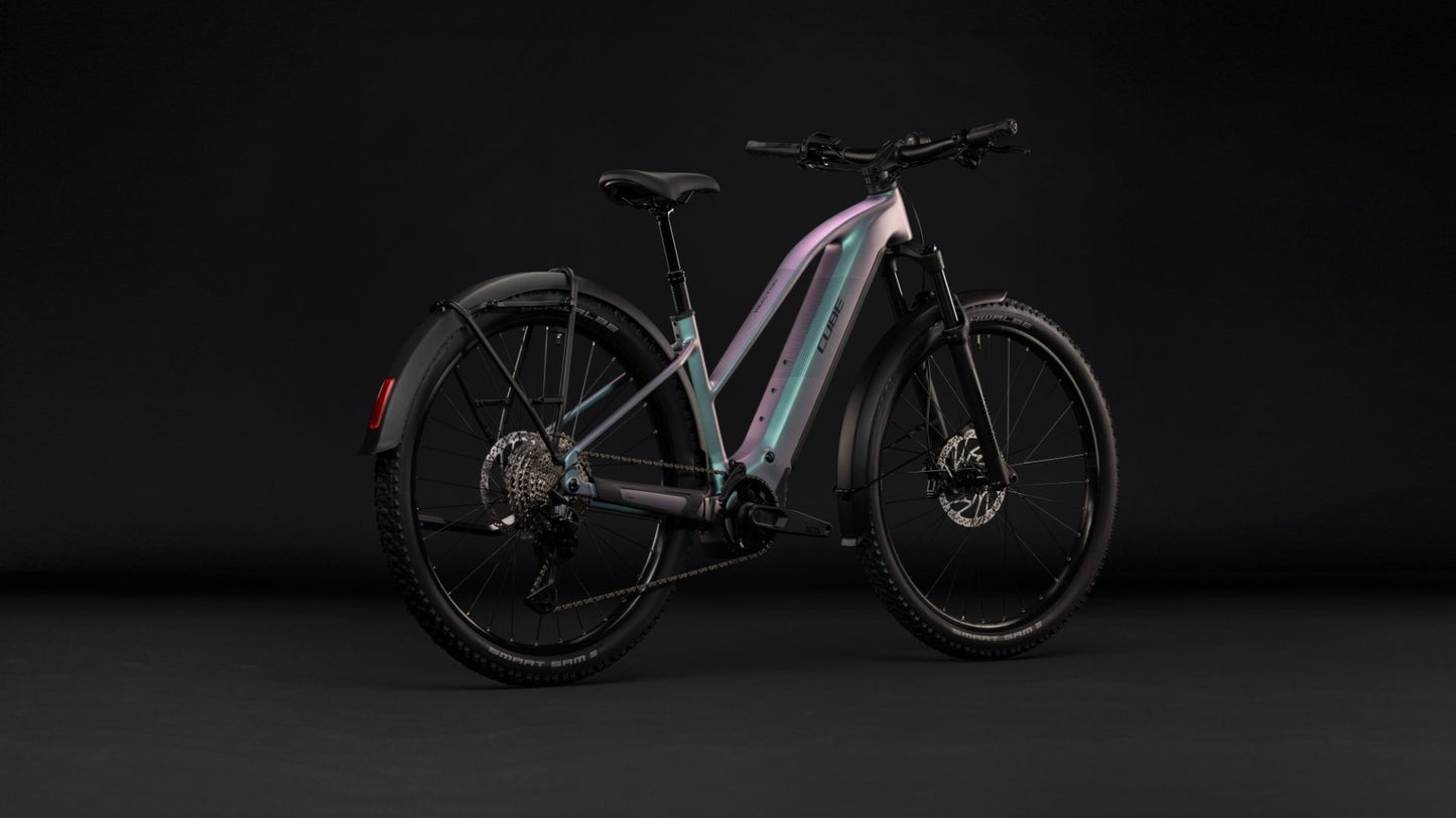 CUBE REACTION HYBRID PRO 800 FE HARDTAIL eMTB BIKE 2027 POLARLIGHT 'N' BLACK (TRAPEZE)