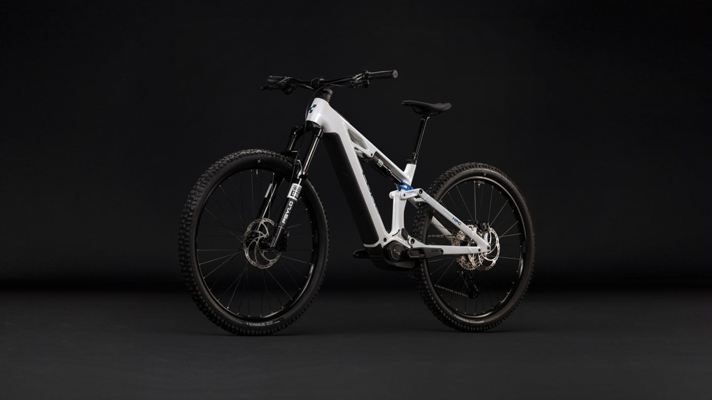 CUBE STEREO HYBRID ONE44 HPC PRO 800 eMTB BIKE 2027 METALLICWHITE 'N' BLUE