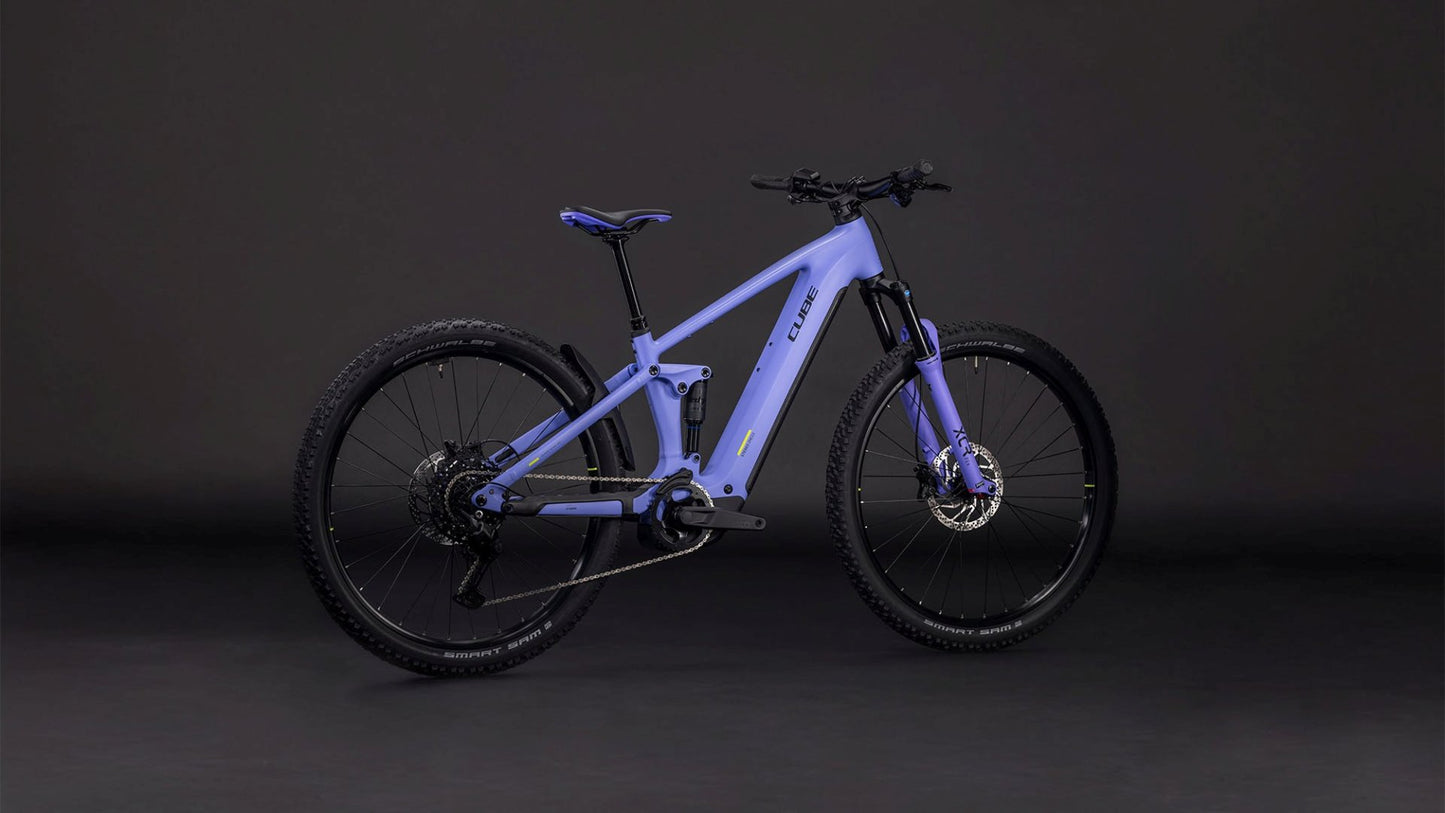 CUBE STEREO HYBRID ONE22 PRO 800 eMTB BIKE 2026 LUCIDLILAC' N 'LIME