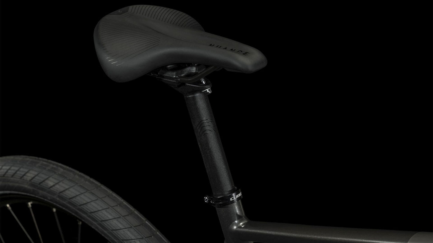 CUBE HYDE CITY BIKE 2023 GRAPHITE 'N' BLACK