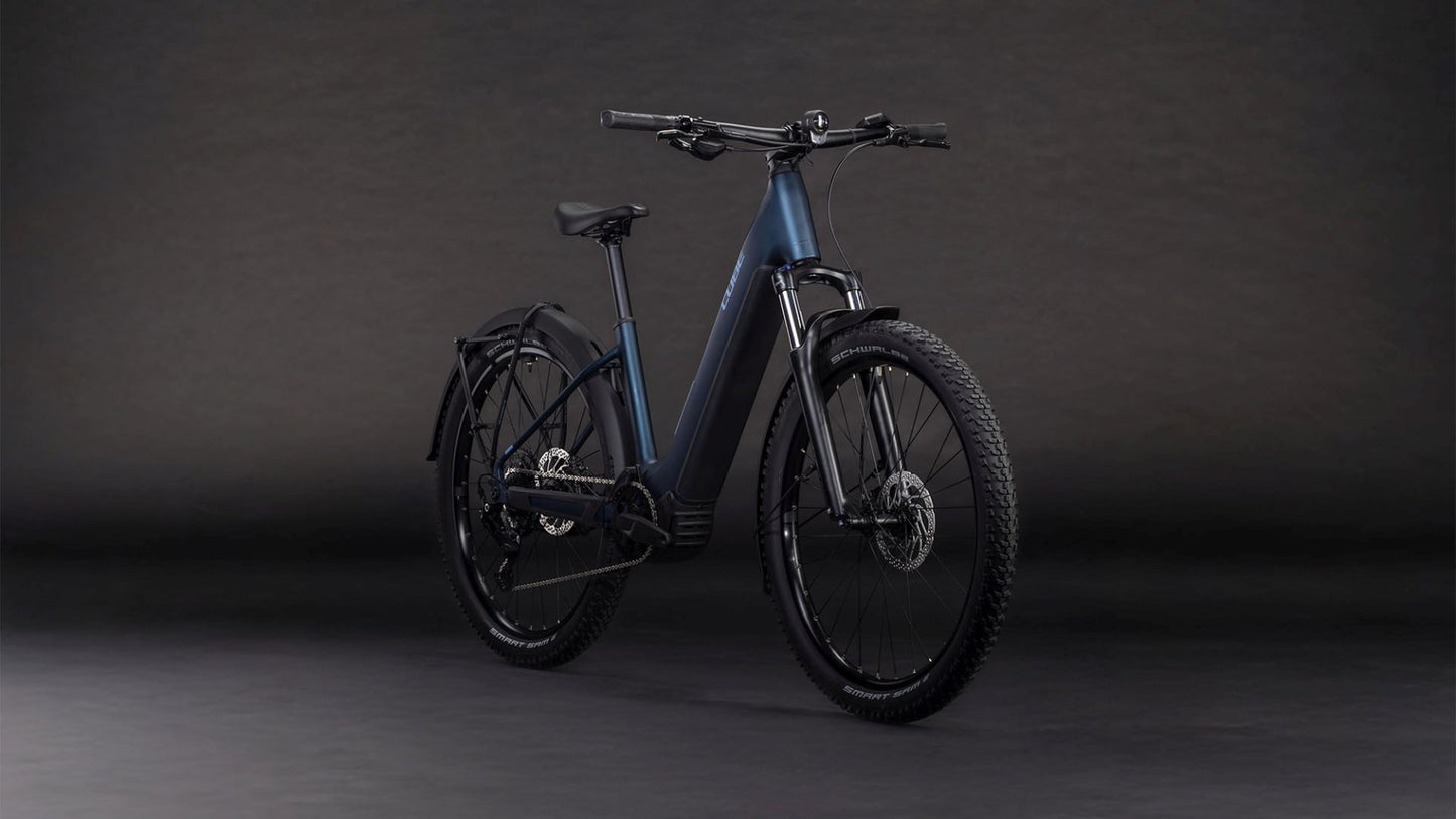 CUBE REACTION HYBRID PERFORMANCE 600 FE EASY ENTRY eMTB BIKE 2026 INDIGOBLUE' N 'REFLEX