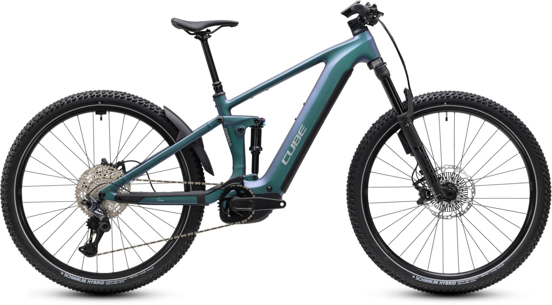 CUBE STEREO HYBRID ONE44 SLX 800 eMTB BIKE 2027 SMARAGDGREY 'N' CHROME