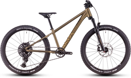 CUBE REACTION 240 TM KID'S MTB BIKE 2026 GOLDENLIME' N 'BLACK