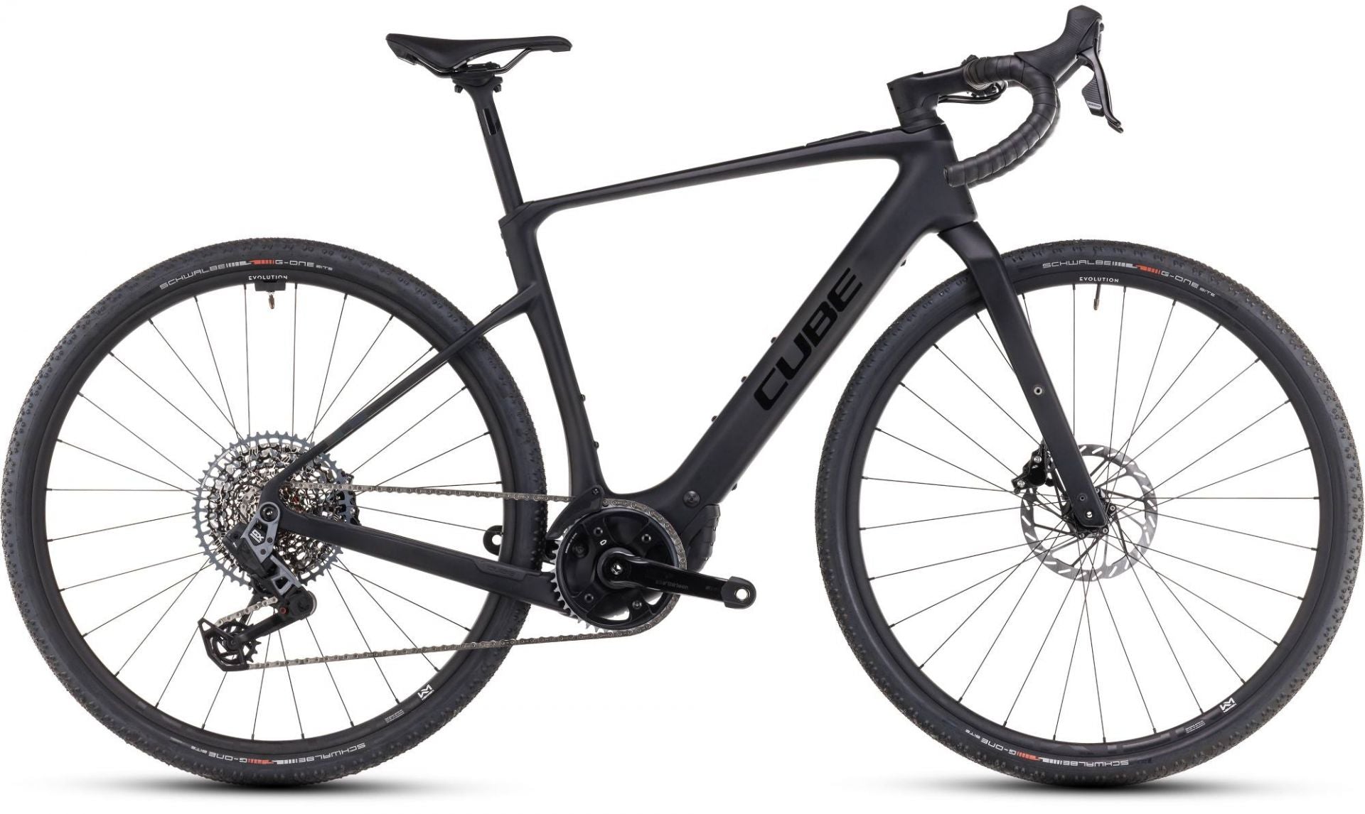 CUBE NUROAD HYBRID C:62 SLX 400X E-GRAVEL BIKE 2025 CARBON' N 'GLOSSY