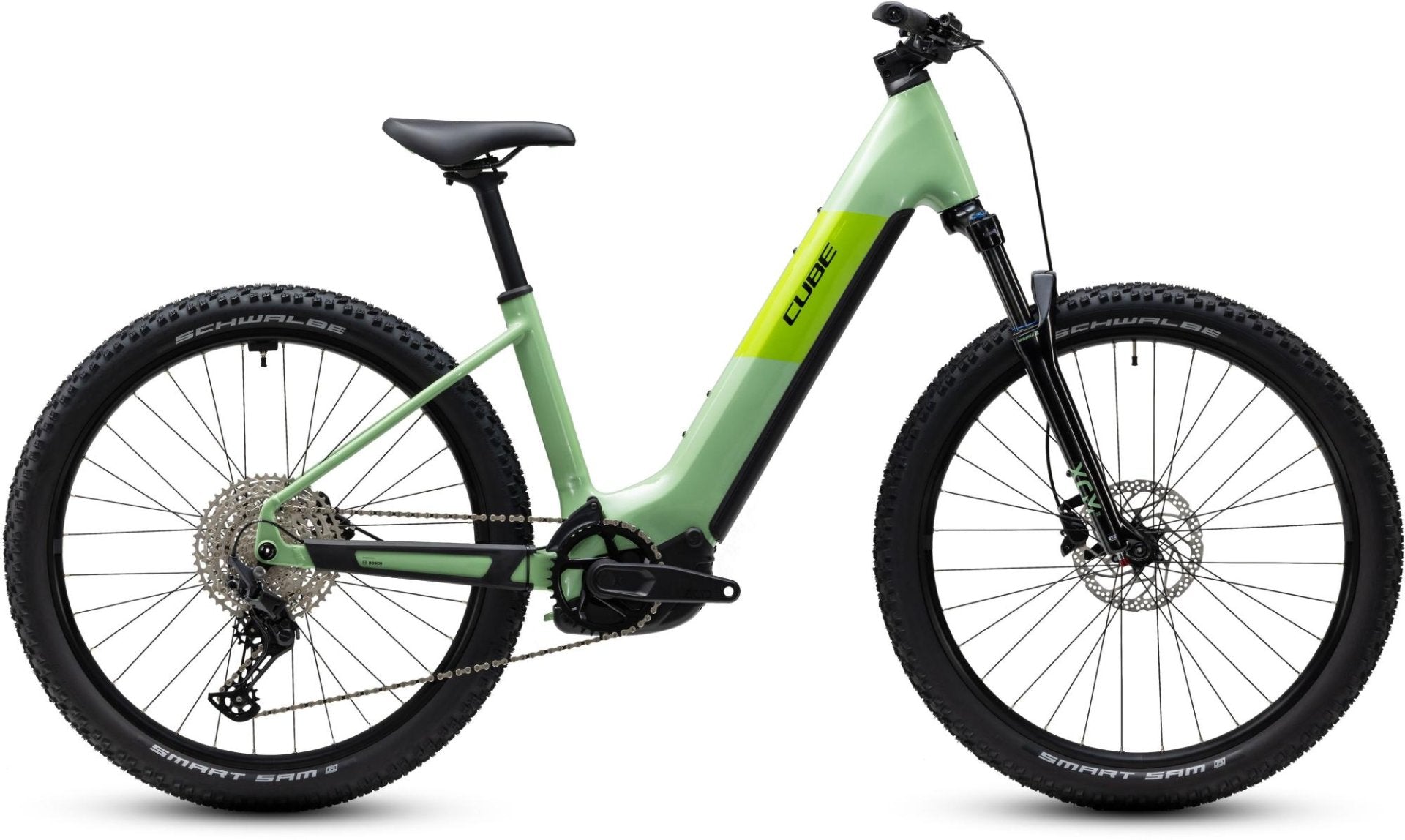 CUBE REACTION HYBRID ONE 720 HARDTAIL eMTB BIKE 2027 CACTUS 'N' BLACK (EASY ENTRY)