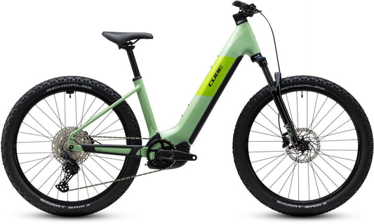 CUBE REACTION HYBRID ONE 720 HARDTAIL eMTB BIKE 2027 CACTUS 'N' BLACK (EASY ENTRY)