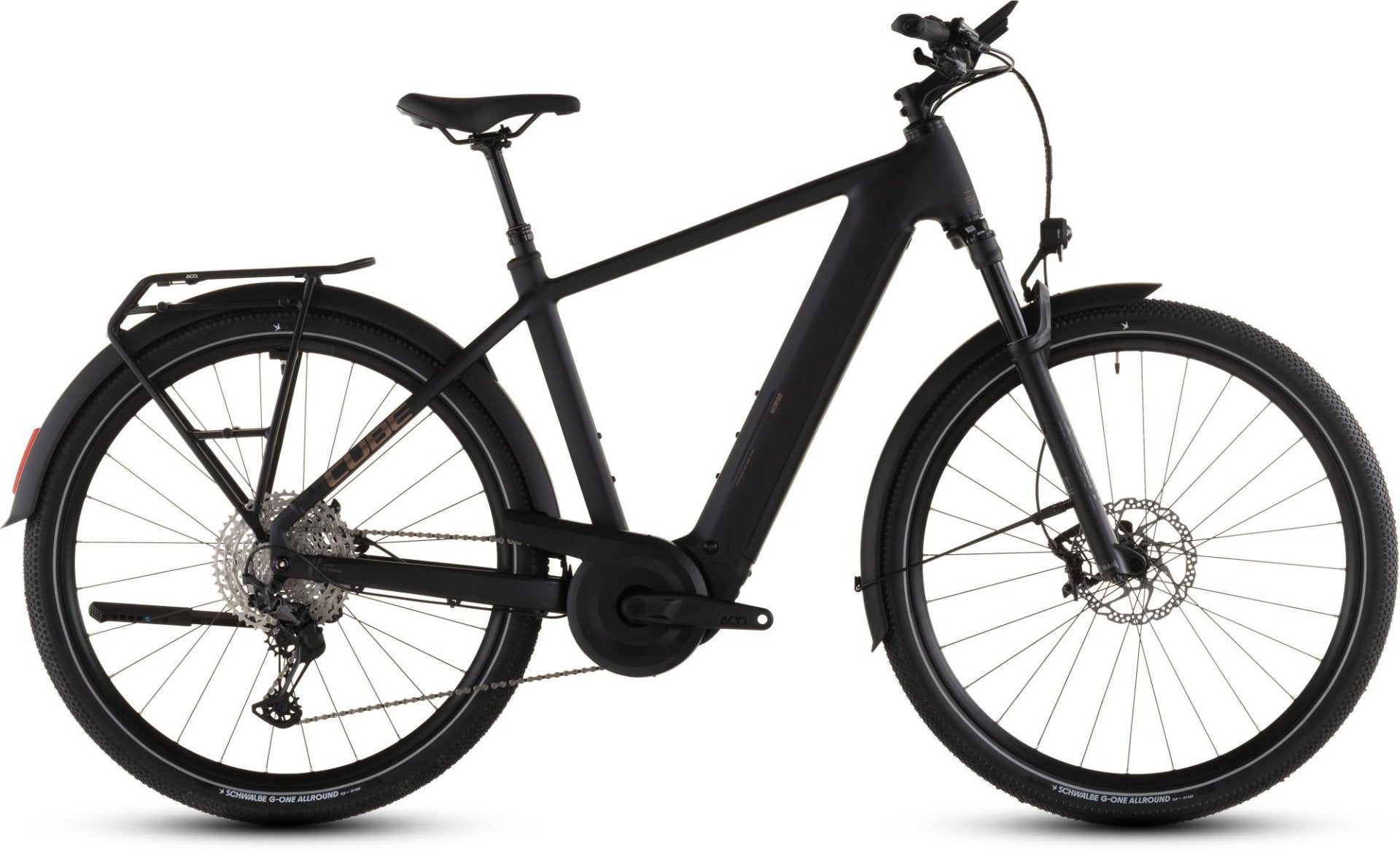 CUBE NURIDE HYBRID SLX 800 eTREKKING BIKE 2026 BLACK' N 'GOLD