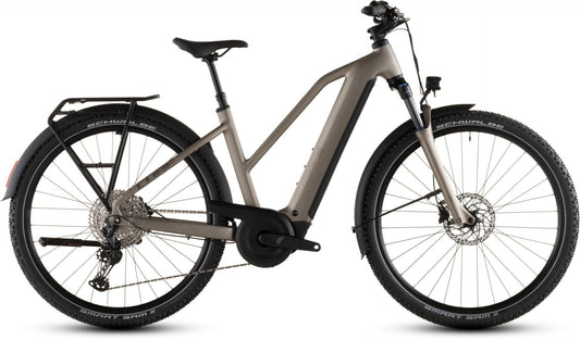 CUBE NURIDE HYBRID PRO 600 TRAPEZE eTREKKING BIKE 2026 FLASHSTONE' N 'CHROME