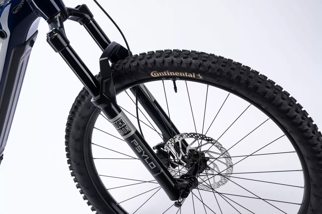 HAIBIKE ALLMTN 6 FULL SUSPENSION eMTB BIKE 2025 GLOSSY OCEAN BLACK/GREY
