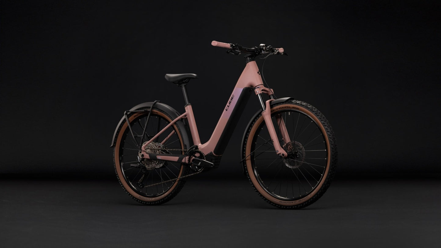 CUBE REACTION HYBRID PERFORMANCE 720 FE HARDTAIL eMTB BIKE 2027 RUBY 'N' BLACK (EASY ENTRY)