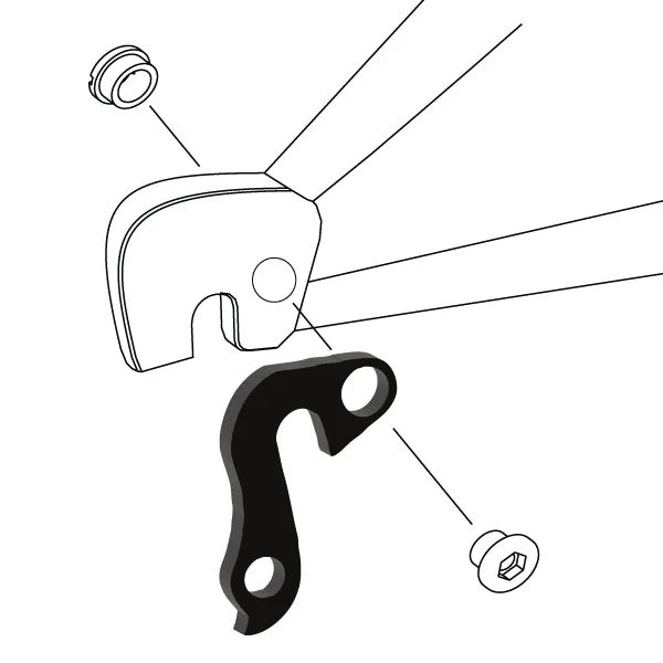 WHEELS MANUFACTURING REPLACEABLE DERAILLEUR HANGER/DROPOUT 103