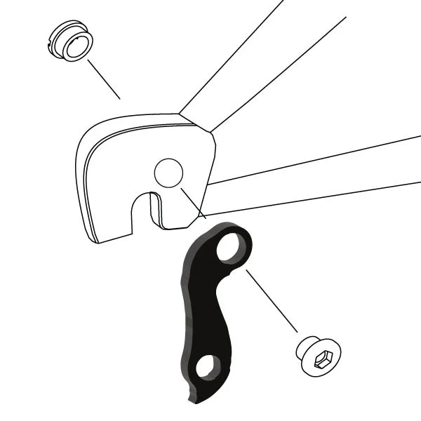WHEELS MANUFACTURING REPLACEABLE DERAILLEUR HANGER/DROPOUT 104