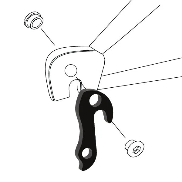 WHEELS MANUFACTURING REPLACEABLE DERAILLEUR HANGER/DROPOUT 105