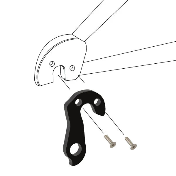 WHEELS MANUFACTURING REPLACEABLE DERAILLEUR HANGER/DROPOUT 106
