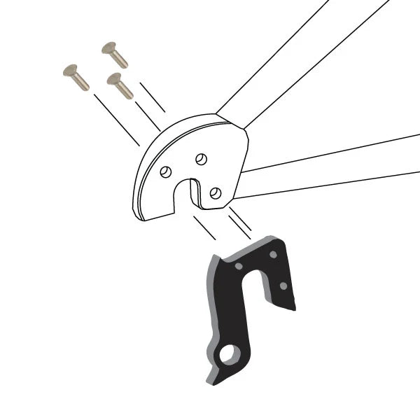 WHEELS MANUFACTURING REPLACEABLE DERAILLEUR HANGER/DROPOUT 145