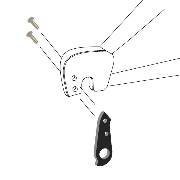 WHEELS MANUFACTURING REPLACEABLE DERAILLEUR HANGER/DROPOUT 156