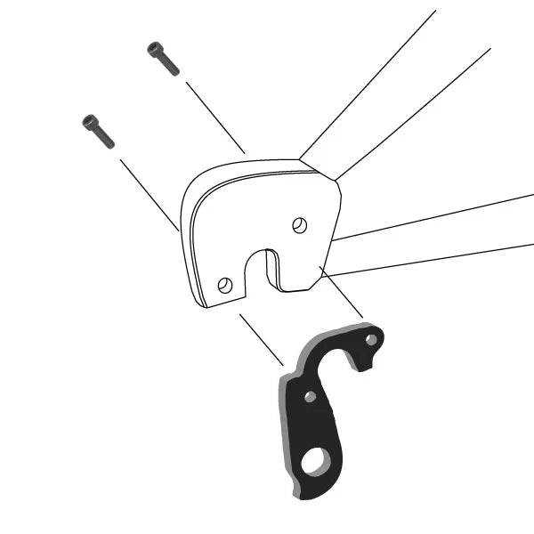 WHEELS MANUFACTURING REPLACEABLE DERAILLEUR HANGER/DROPOUT 158