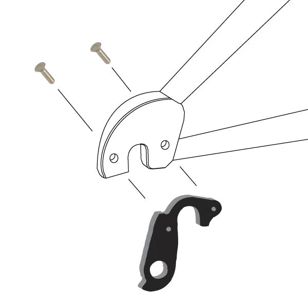 WHEELS MANUFACTURING REPLACEABLE DERAILLEUR HANGER/DROPOUT 164