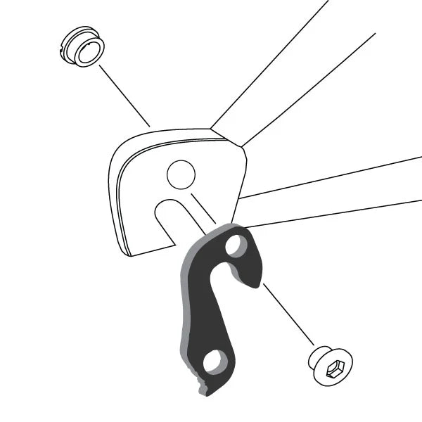 WHEELS MANUFACTURING REPLACEABLE DERAILLEUR HANGER/DROPOUT 172