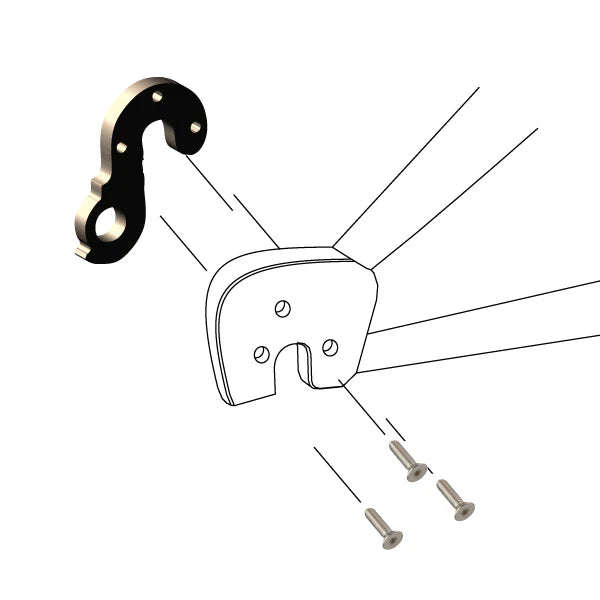 WHEELS MANUFACTURING REPLACEABLE DERAILLEUR HANGER/DROPOUT 197