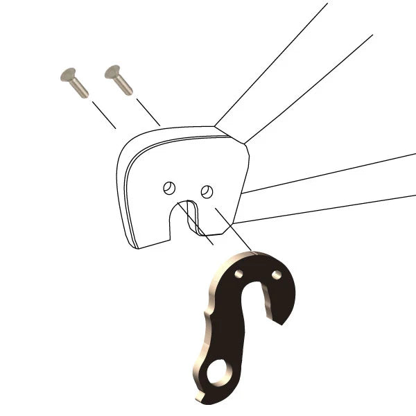 WHEELS MANUFACTURING REPLACEABLE DERAILLEUR HANGER/DROPOUT 217