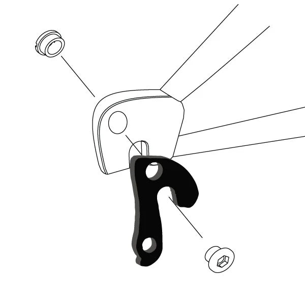 WHEELS MANUFACTURING REPLACEABLE DERAILLEUR HANGER/DROPOUT 23