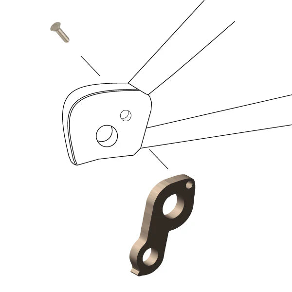 WHEELS MANUFACTURING REPLACEABLE DERAILLEUR HANGER/DROPOUT 255