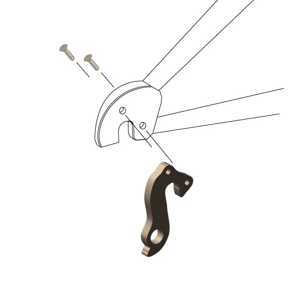 WHEELS MANUFACTURING REPLACEABLE DERAILLEUR HANGER/DROPOUT 261