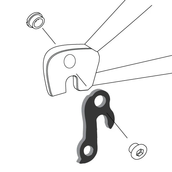WHEELS MANUFACTURING REPLACEABLE DERAILLEUR HANGER/DROPOUT 41