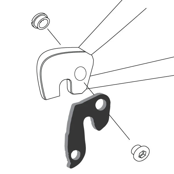 WHEELS MANUFACTURING REPLACEABLE DERAILLEUR HANGER/DROPOUT 47