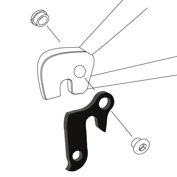 WHEELS MANUFACTURING REPLACEABLE DERAILLEUR HANGER/DROPOUT 97