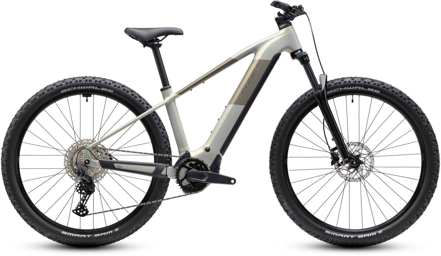 CUBE REACTION HYBRID ONE 720 HARDTAIL eMTB BIKE 2027 PEARLSILVER 'N' CHROME