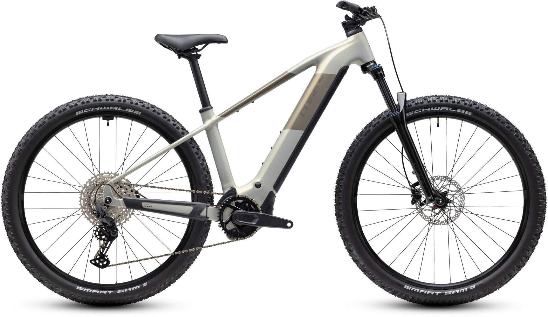 CUBE REACTION HYBRID ONE 720 HARDTAIL eMTB BIKE 2027 PEARLSILVER 'N' CHROME