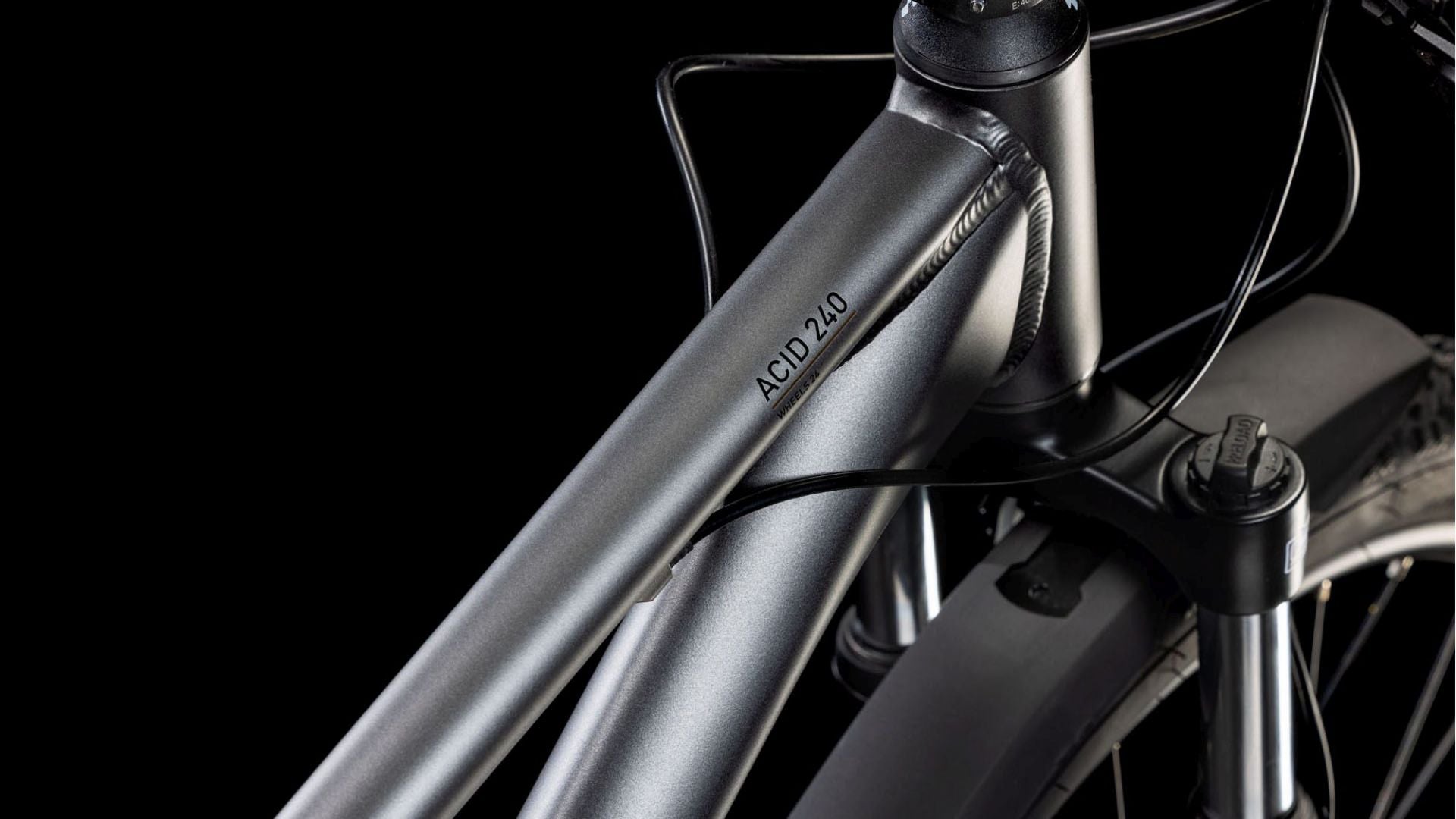 CUBE ACID 240 DISC ALLROAD KID'S BIKE 2025 GREY' N 'FLASH
