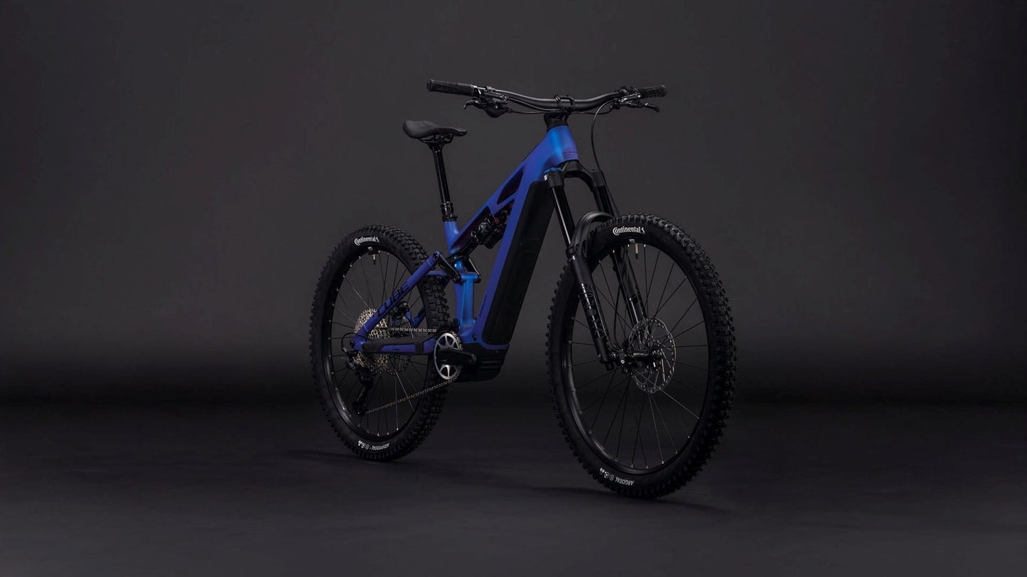 CUBE STEREO HYBRID ONE77 HPC SLX 800 eMTB BIKE 2026 BLUEIRIS' N 'BLACK