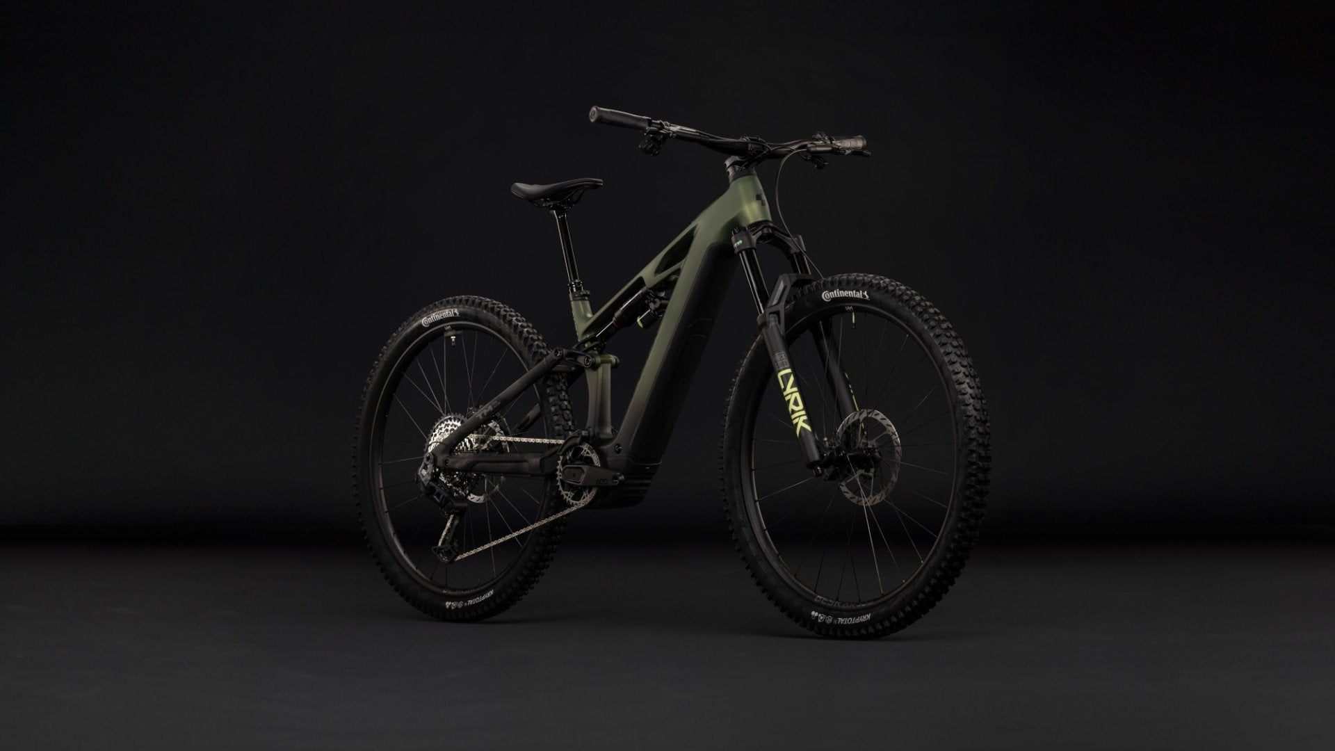 CUBE STEREO HYBRID ONE44 HPC TM 800 eMTB BIKE 2027 REEDGREEN 'N' GILLS