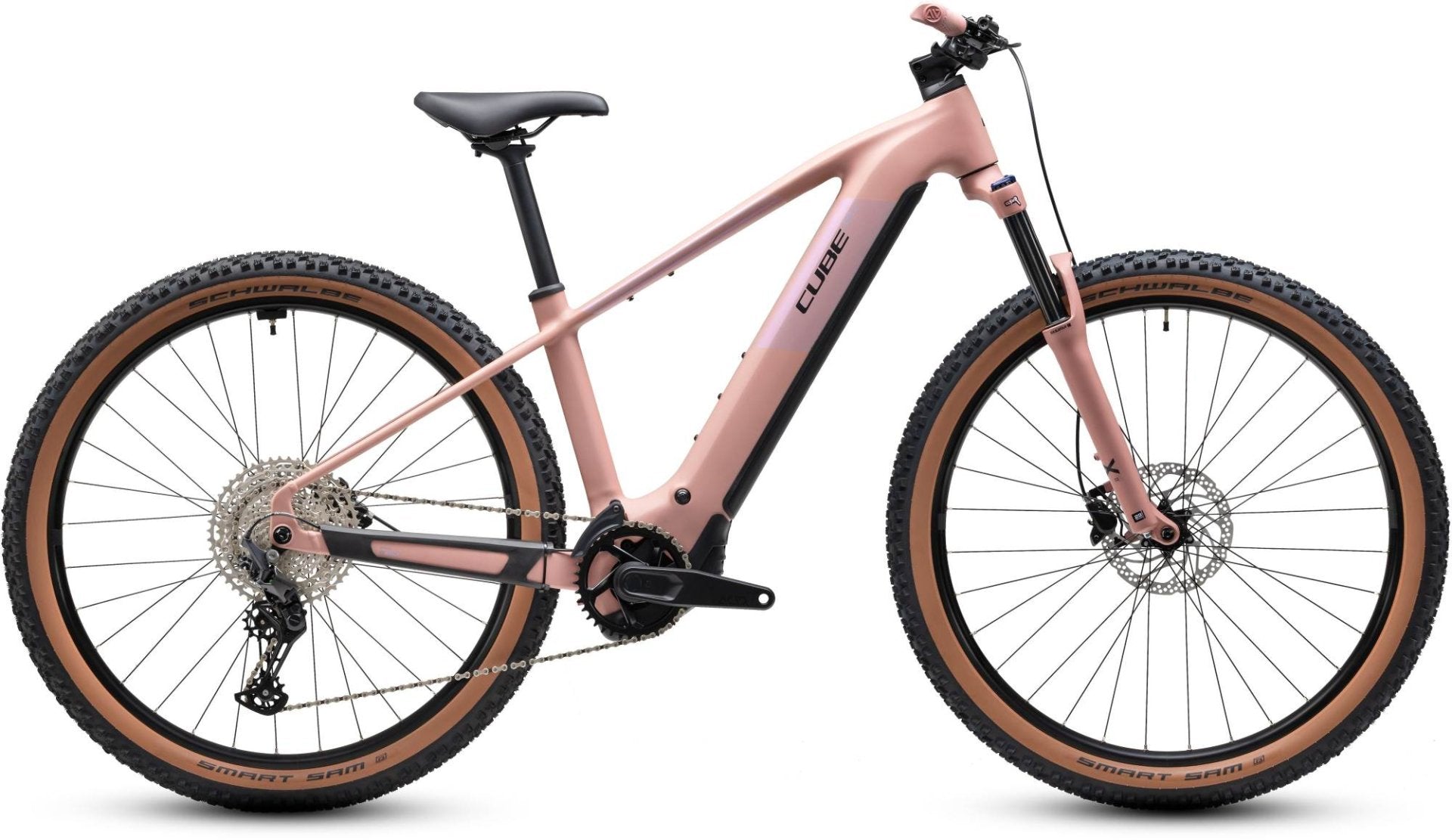 CUBE REACTION HYBRID PERFORMANCE 720 FE HARDTAIL eMTB BIKE 2027 RUBY 'N' BLACK