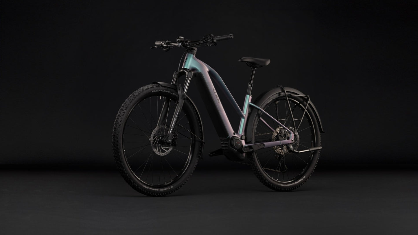 CUBE REACTION HYBRID PRO 800 FE HARDTAIL eMTB BIKE 2027 POLARLIGHT 'N' BLACK (TRAPEZE)