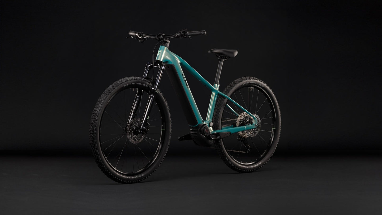 CUBE REACTION HYBRID PERFORMANCE 720 HARDTAIL eMTB BIKE 2027 MALDIVIAN 'N' BLACK