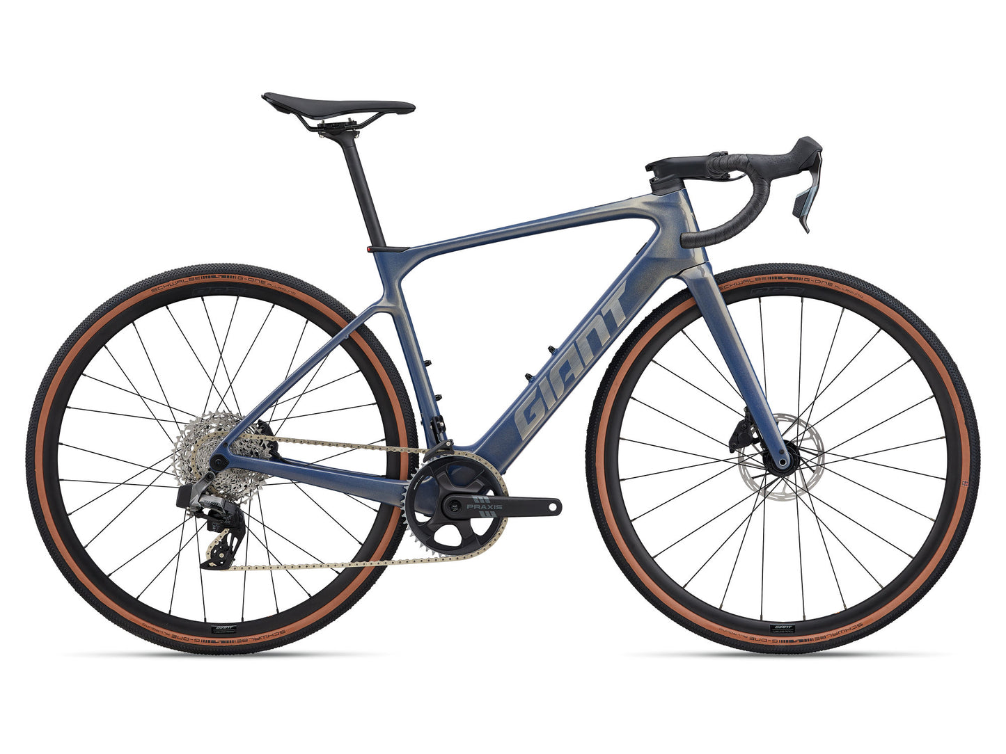 GIANT DEFY ADVANCED E+ ELITE AR eROAD BIKE 2026 MIDNIGHT MOON