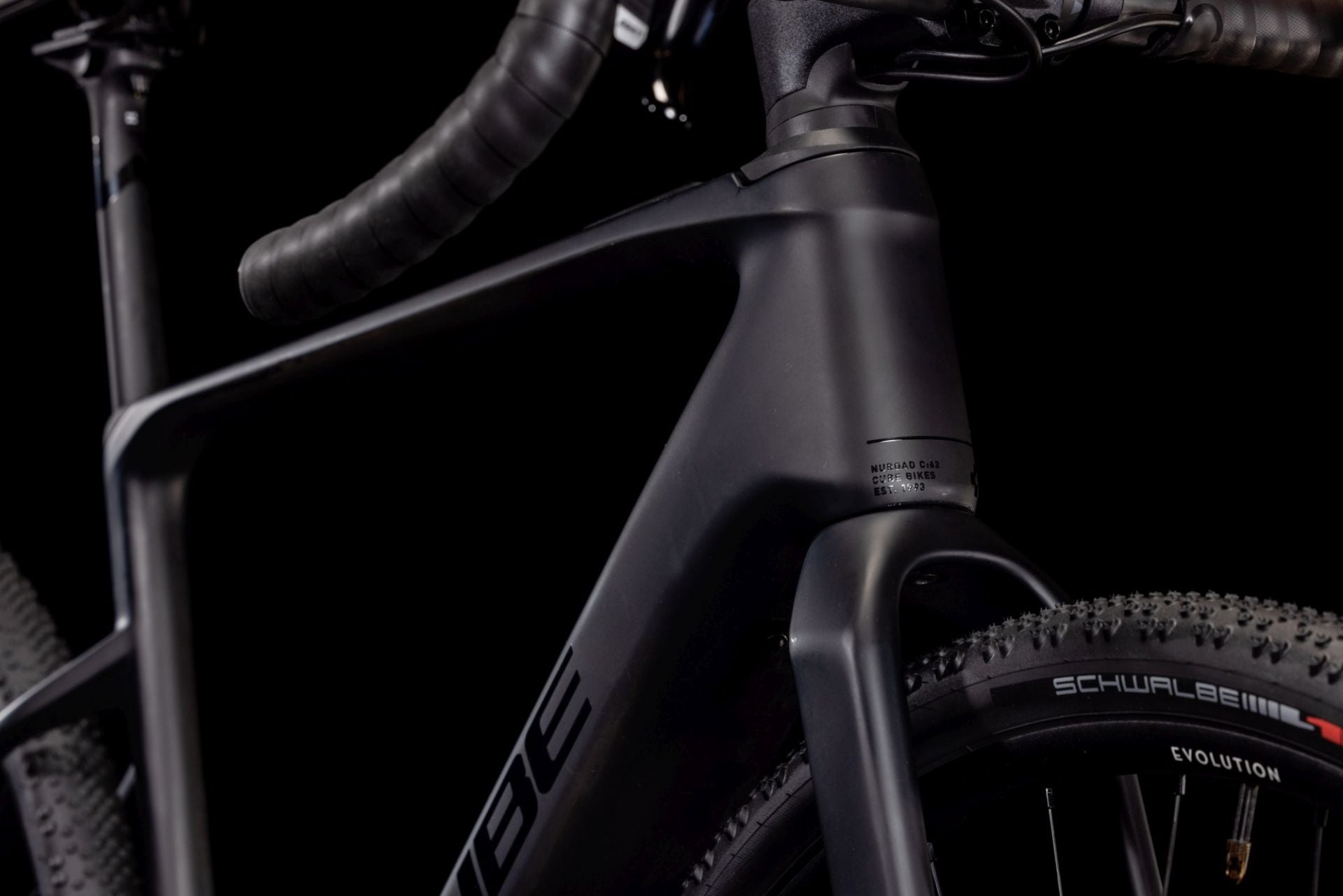 CUBE NUROAD HYBRID C:62 SLX 400X E-GRAVEL BIKE 2025 CARBON' N 'GLOSSY