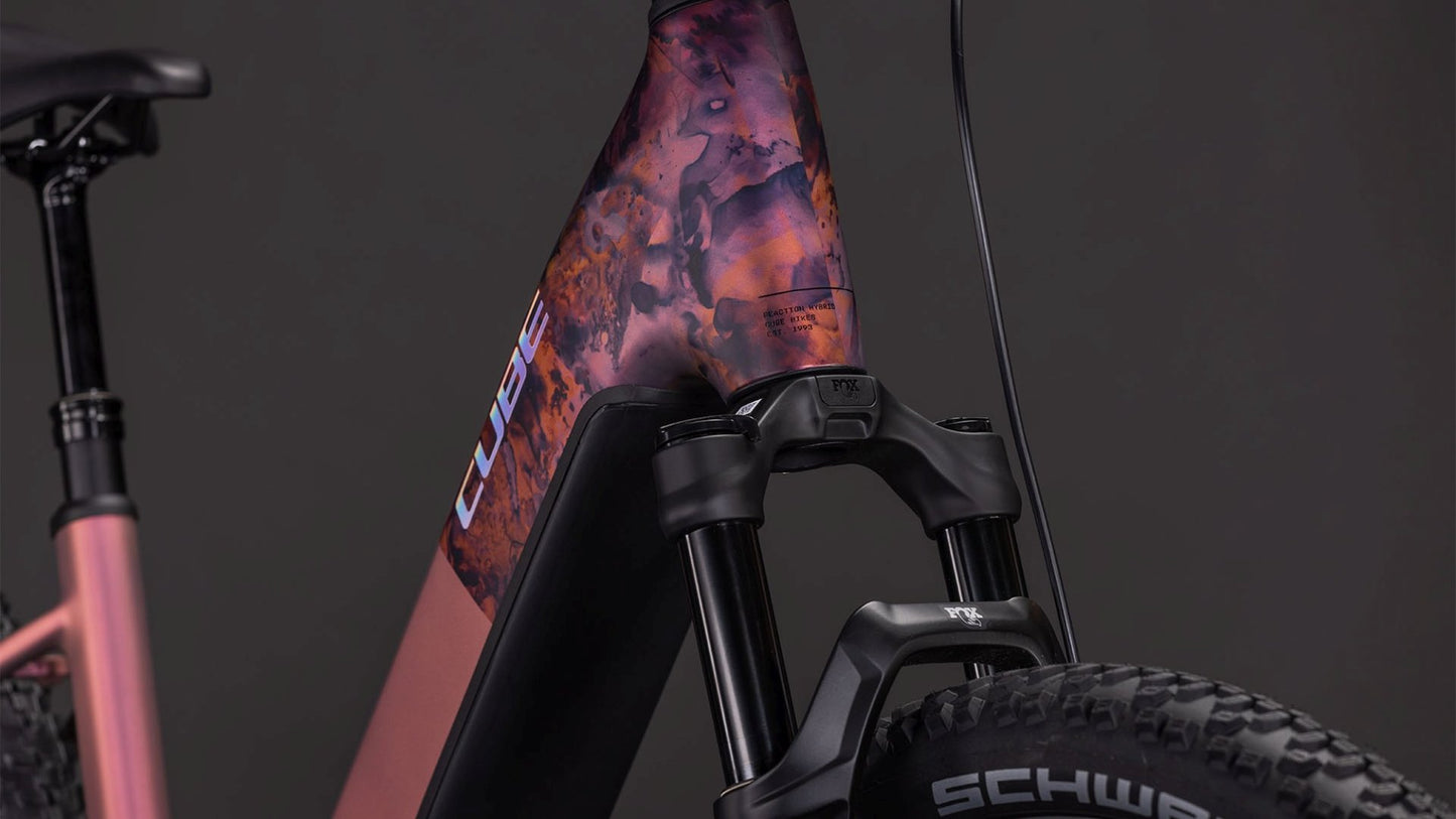 CUBE REACTION HYBRID SLX 800 EASY ENTRY eMTB BIKE 2026 SHIFTBLUSH' N 'ART