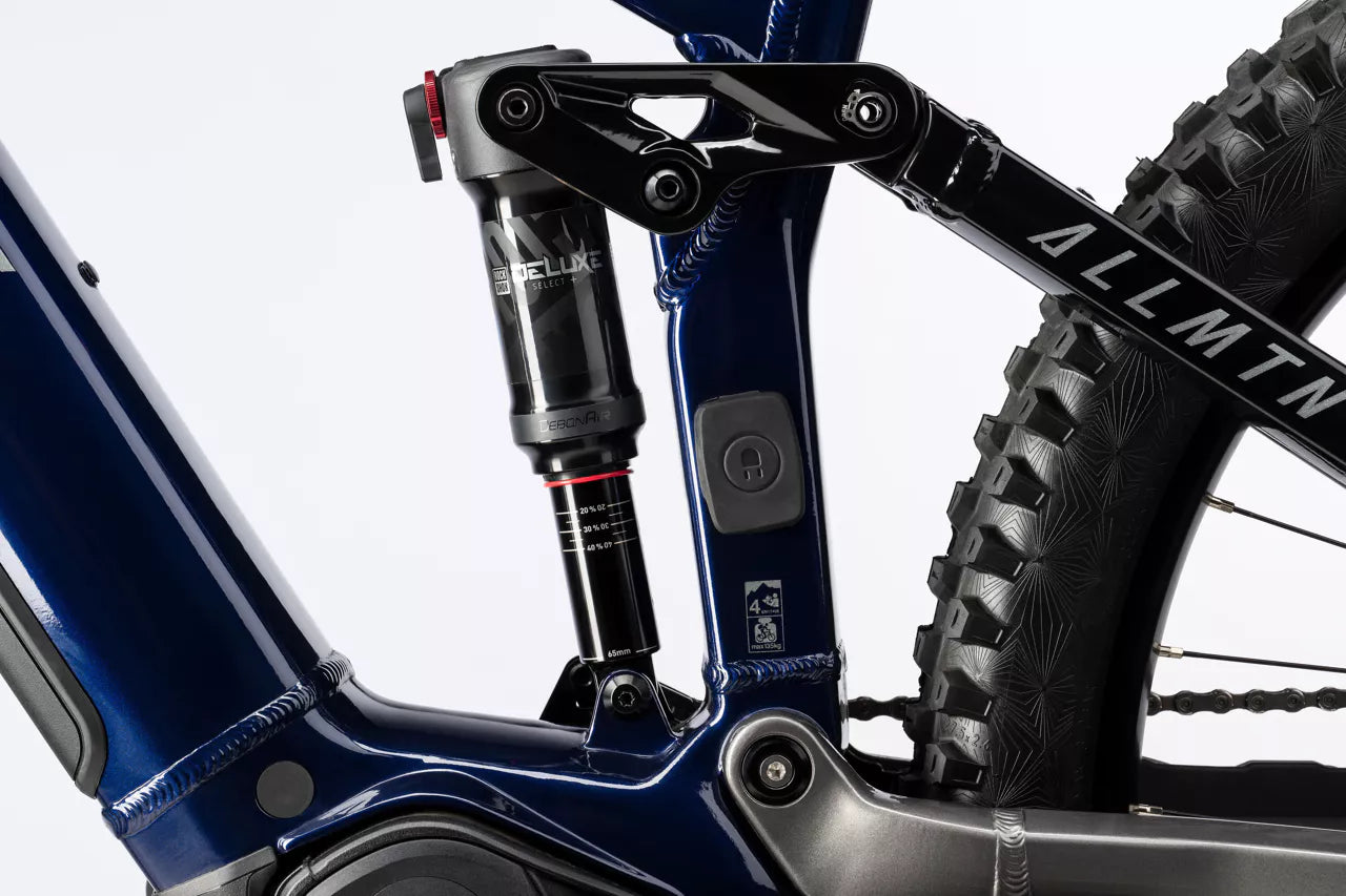 HAIBIKE ALLMTN 6 FULL SUSPENSION eMTB BIKE 2025 GLOSSY OCEAN BLACK/GREY