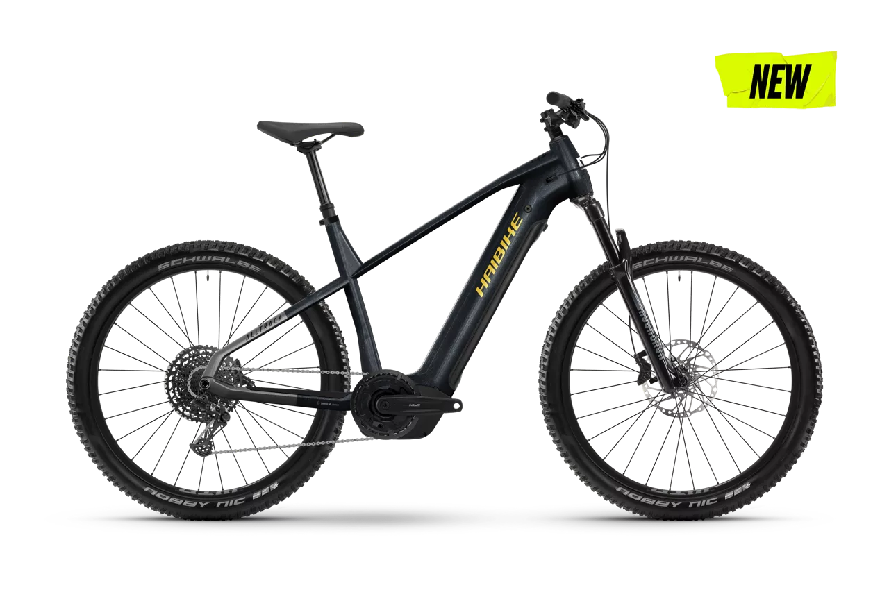 HAIBIKE ALLTRACK 10 HARDTAIL eMTB BIKE 2025 GLOSS BLUE/TITAN/YELLOW