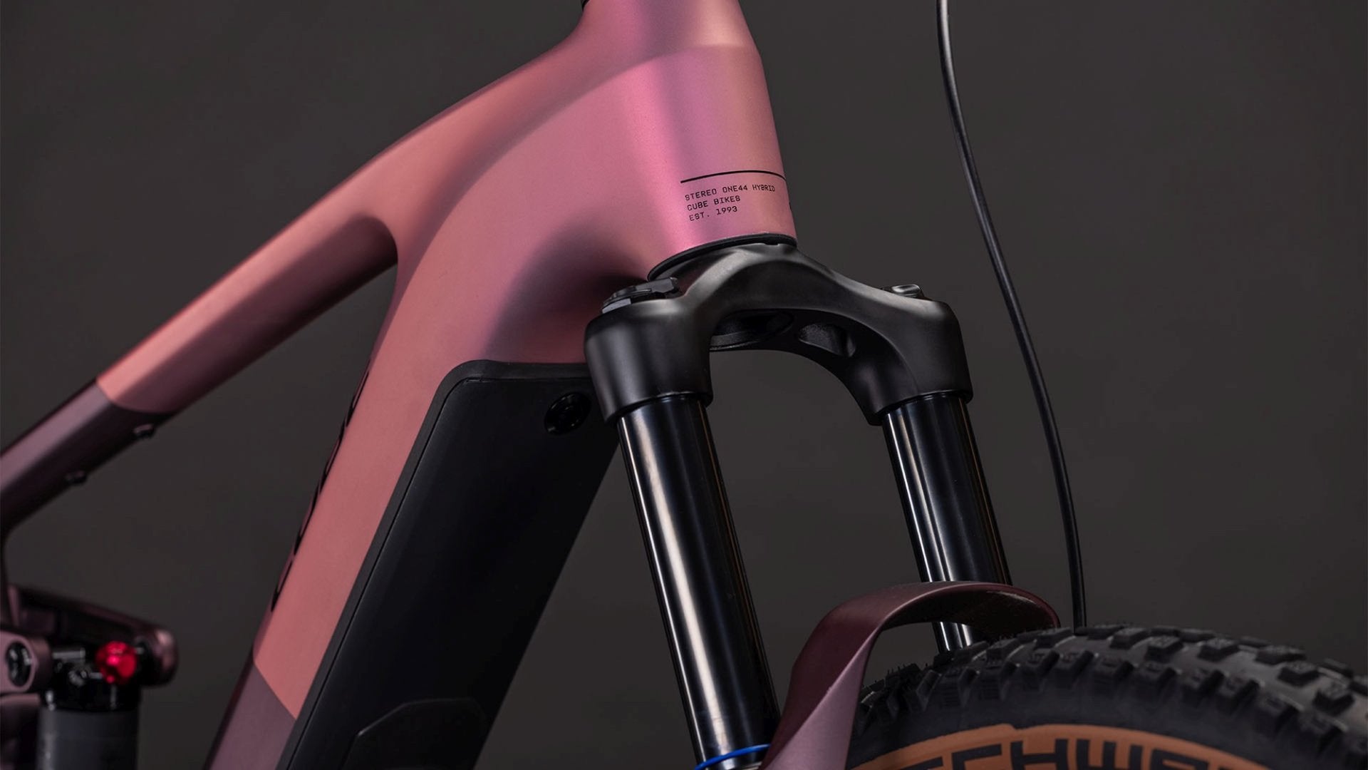 CUBE STEREO HYBRID ONE44 PRO 800 eMTB BIKE 2026 SHIFTBLUSH' N 'RAISIN