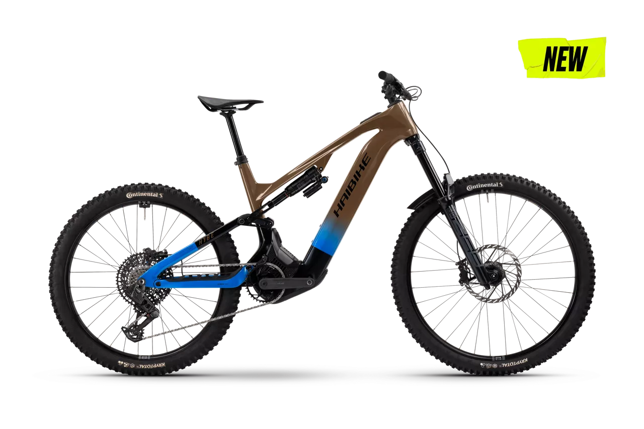 HAIBIKE HYBE CF 9 FULL SUSPENSION eMTB BIKE 2025 GLOSS BRONZE/AZURE/BLACK
